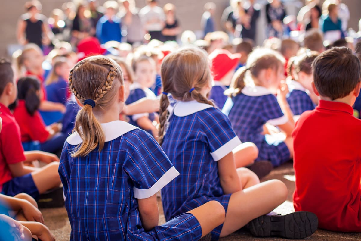 Children at assembly